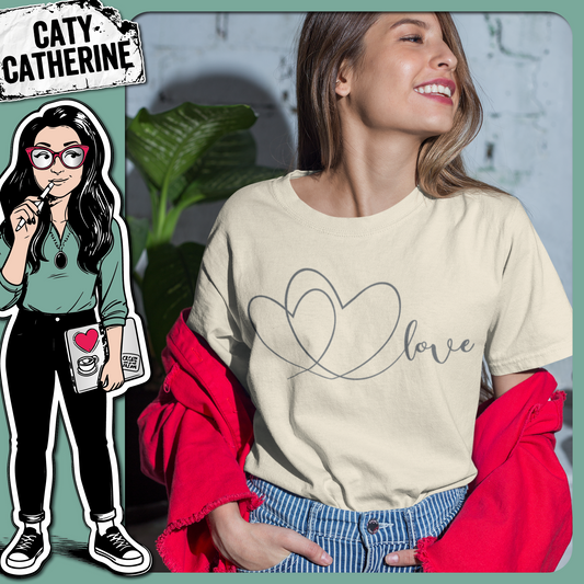 Double Heart Love Graphic – SVG Design by Caty Catherine