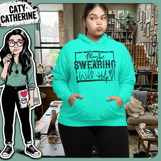 Maybe Swearing Will Help Funny Quote – Quotes & Sayings SVG Design by Caty Catherine