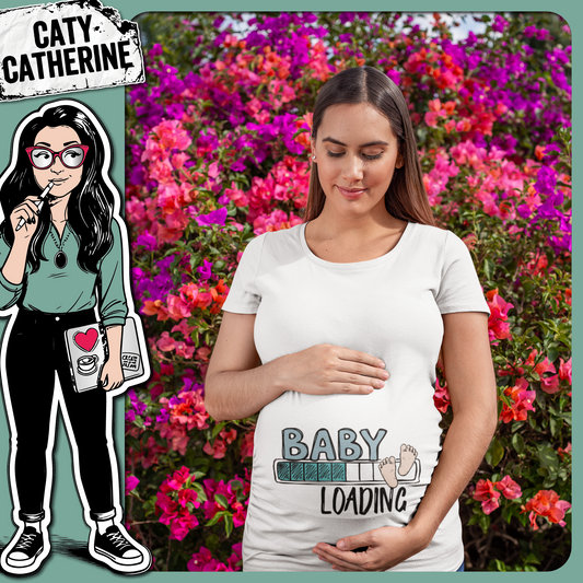 Baby Loading Progress Bar Pregnancy Announcement with Feet – Babies & Kids SVG Design by Caty Catherine