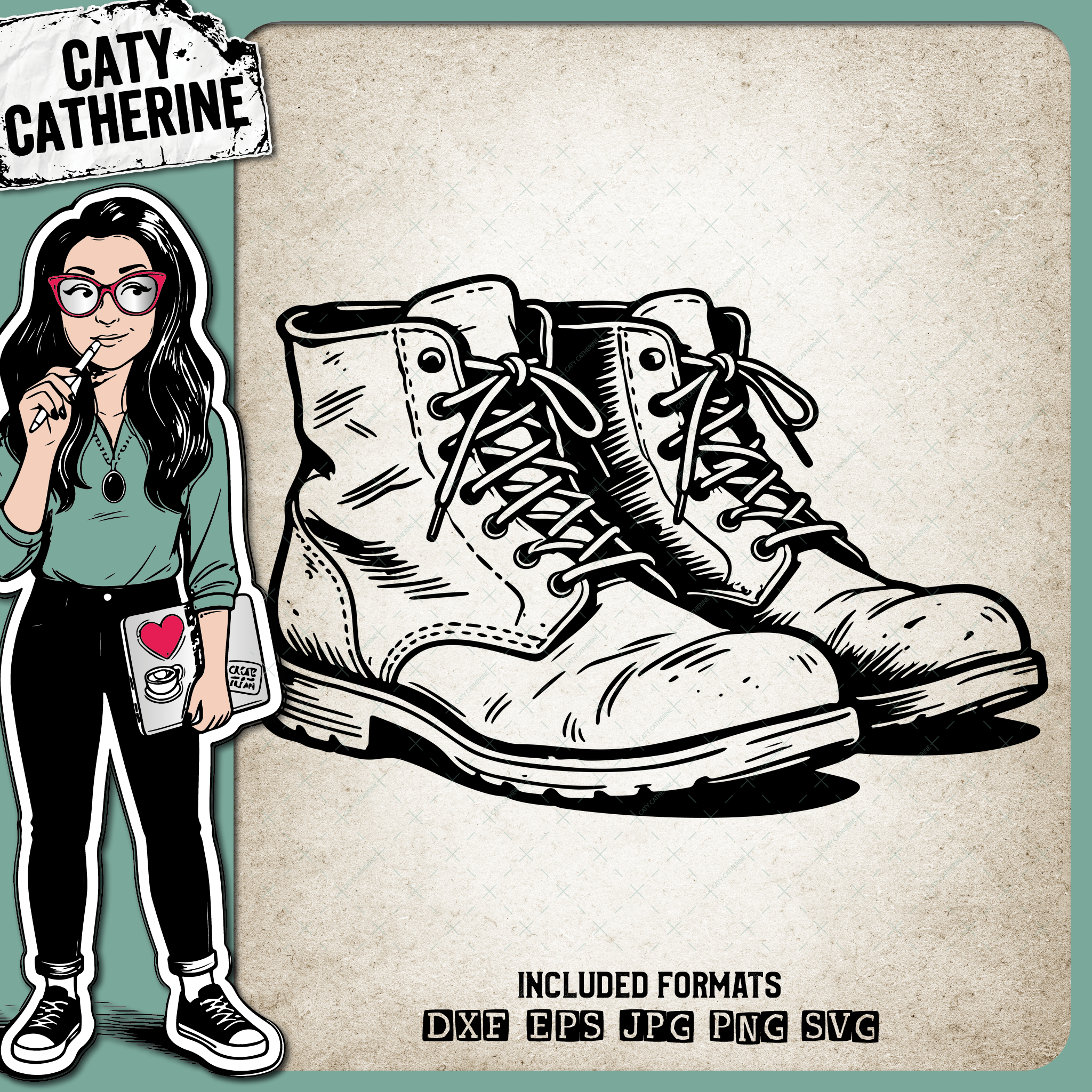 Military Boots – SVG Design by Caty Catherine
