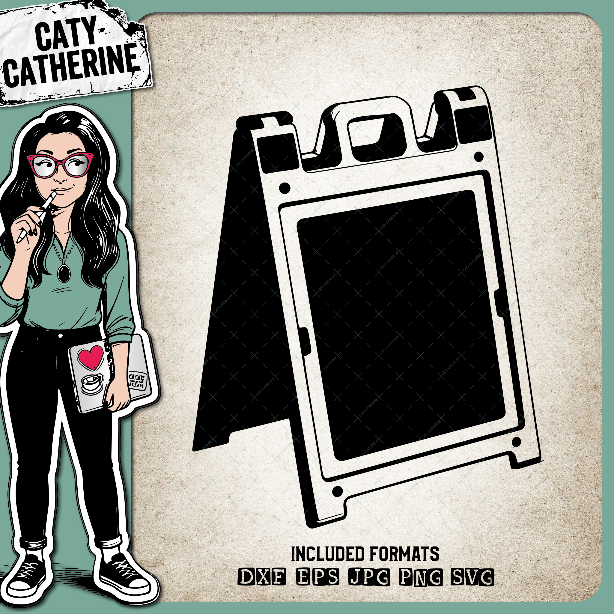 Blank Wet Floor Sign – Creative Elements SVG Design by Caty Catherine