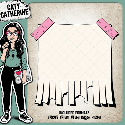 Tear Off Notes Blank – Creative Elements SVG Design by Caty Catherine