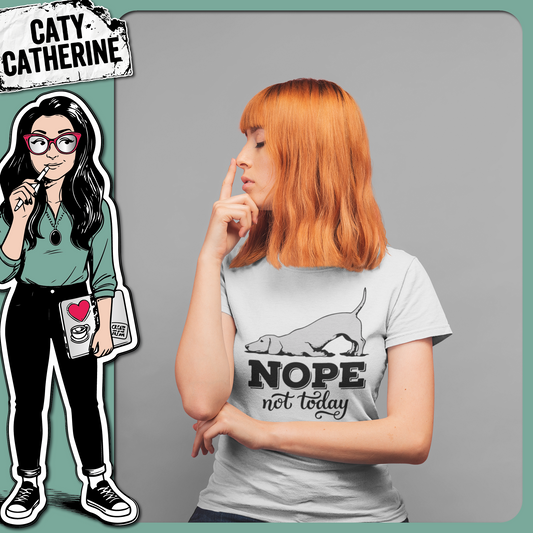Nope Not Today Funny Dachsund Dog – Pets & Animals SVG Design by Caty Catherine