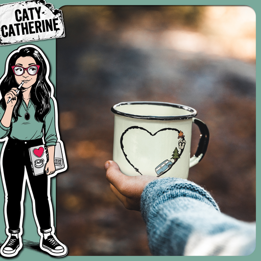 Camping Camper Van Adventure Love Heart – Outdoors SVG Design by Caty Catherine