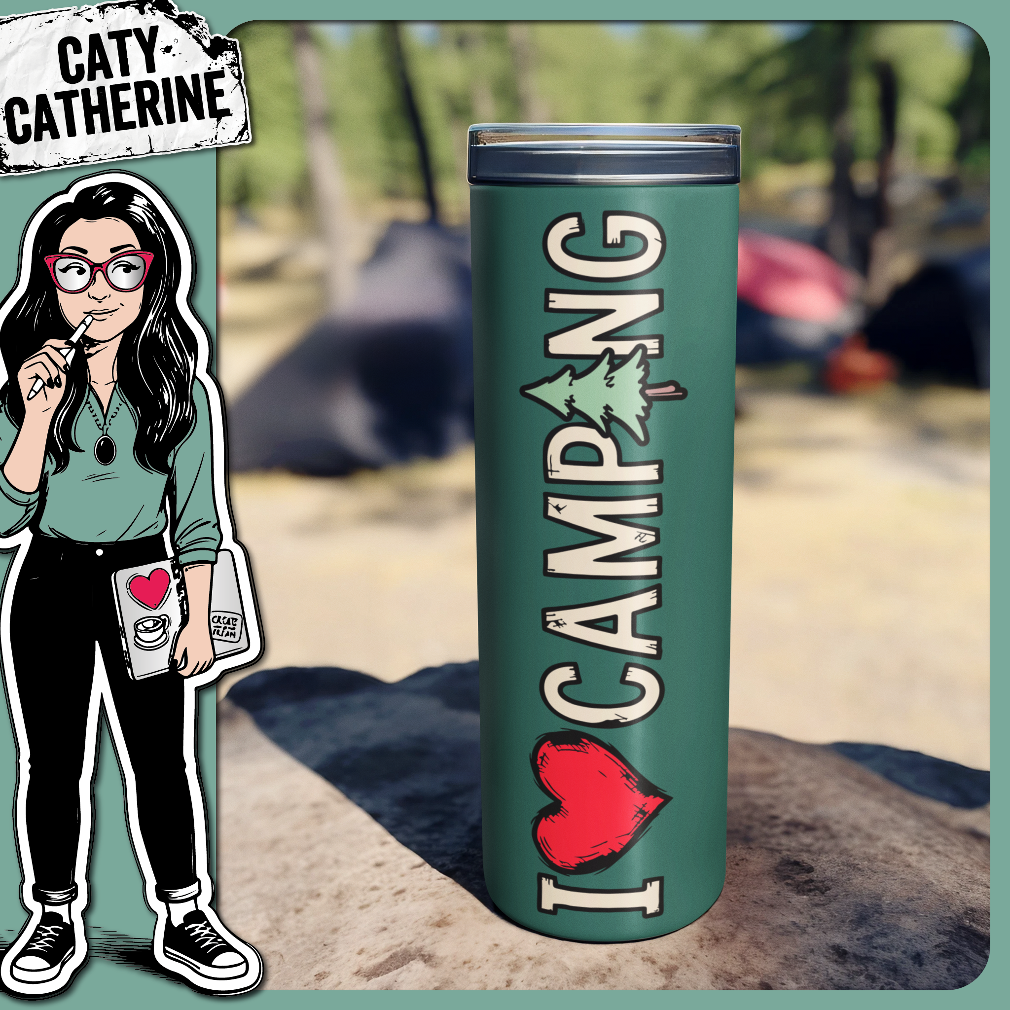 I Love Camping – Outdoors SVG Design by Caty Catherine