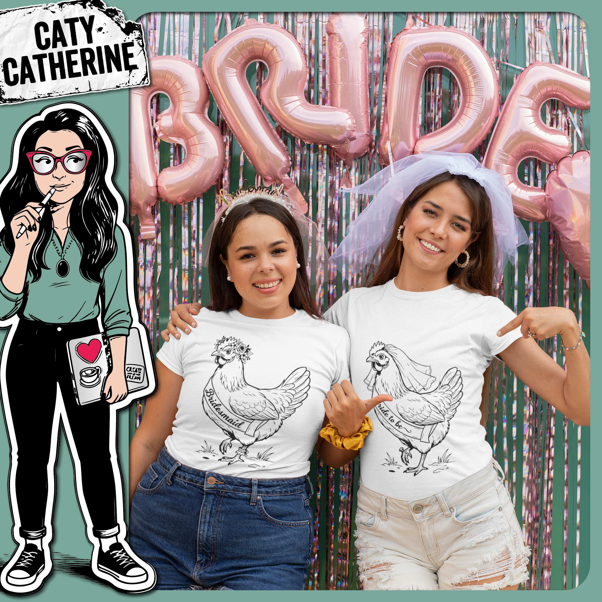 BUNDLE Bride To Be Hen Party Fun Sayings Matching Tee Designs Bride Tribe Bride To Be – Wedding SVG Design by Caty Catherine