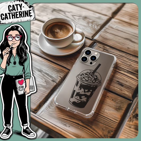 Frappuccino in Plastic Cup with Straw Coffee Lover – Food & Drink SVG Design by Caty Catherine