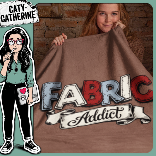 Fabric Addict Sewing and Quilting Quote Design – Crafting SVG Design by Caty Catherine