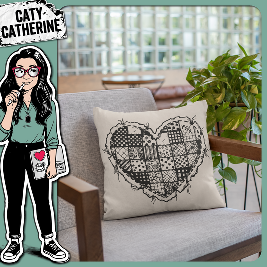 Patchwork Quilt Heart – Crafting SVG Design by Caty Catherine