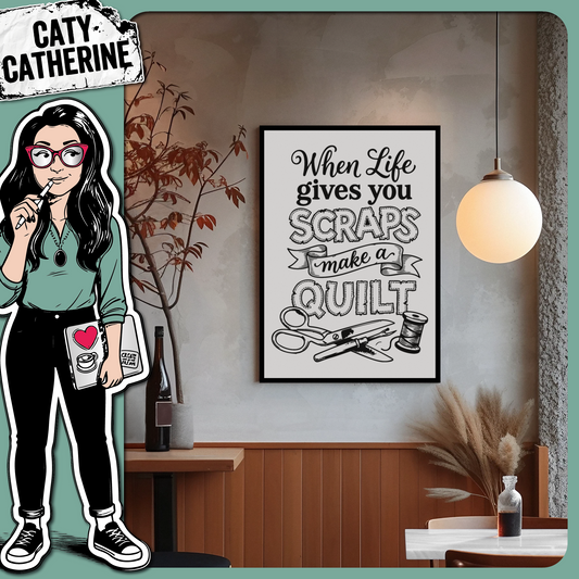 When Life Gives You Scraps Make A Quilt – Crafting SVG Design by Caty Catherine