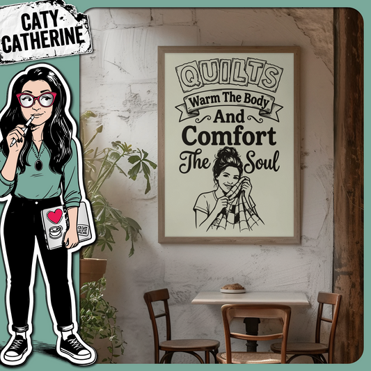 Quilts Warm The Body And Comfort The Soul – Crafting SVG Design by Caty Catherine
