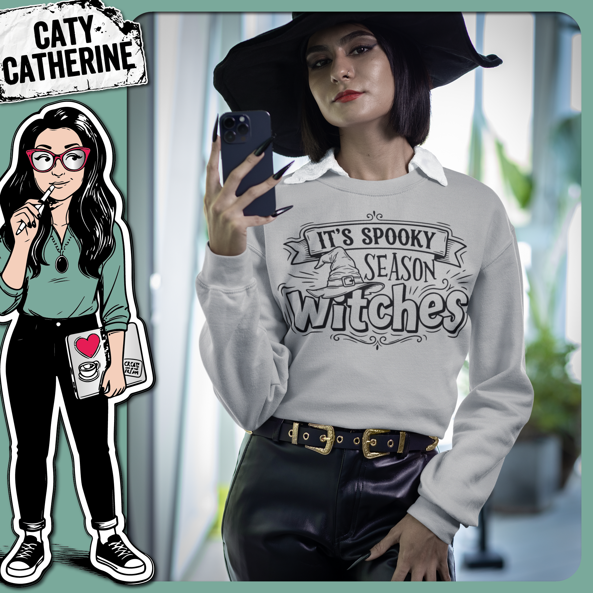 It's Spooky Season Witches – Halloween SVG Design by Caty Catherine
