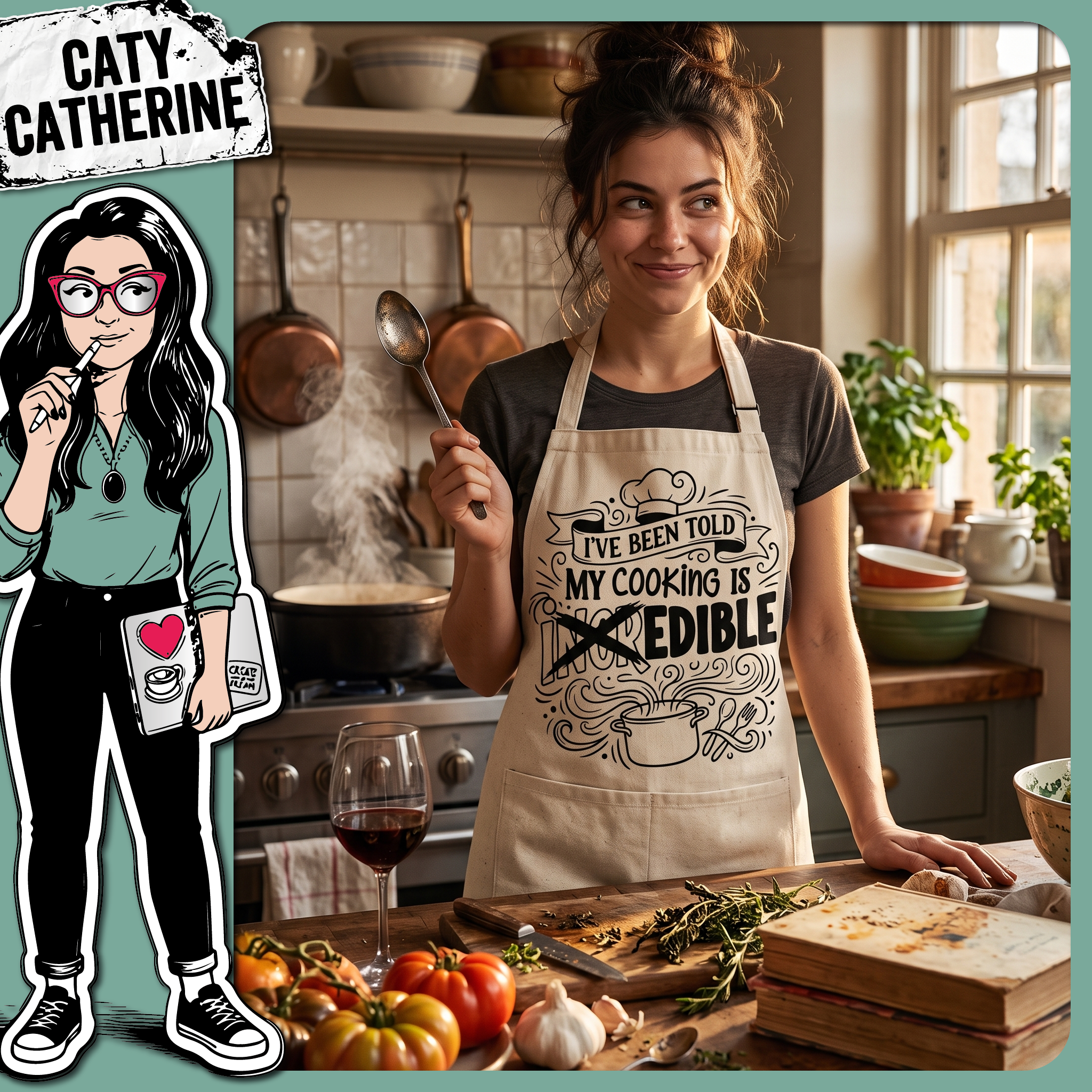 I've Been Told My Cooking Is Incredible Edible – Quotes & Sayings SVG Design by Caty Catherine