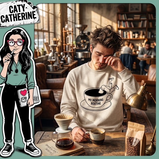 My Morning Routine Coffee Dive – Quotes & Sayings SVG Design by Caty Catherine